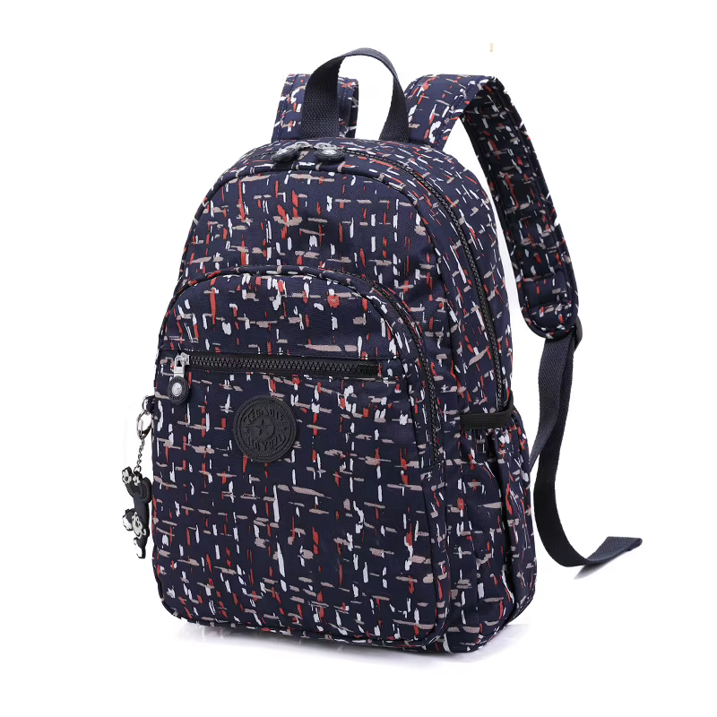 TEGAOTE noir bleu violet Nylon fleur motif mode décontracté A4 fille garçon femmes hommes école sac 