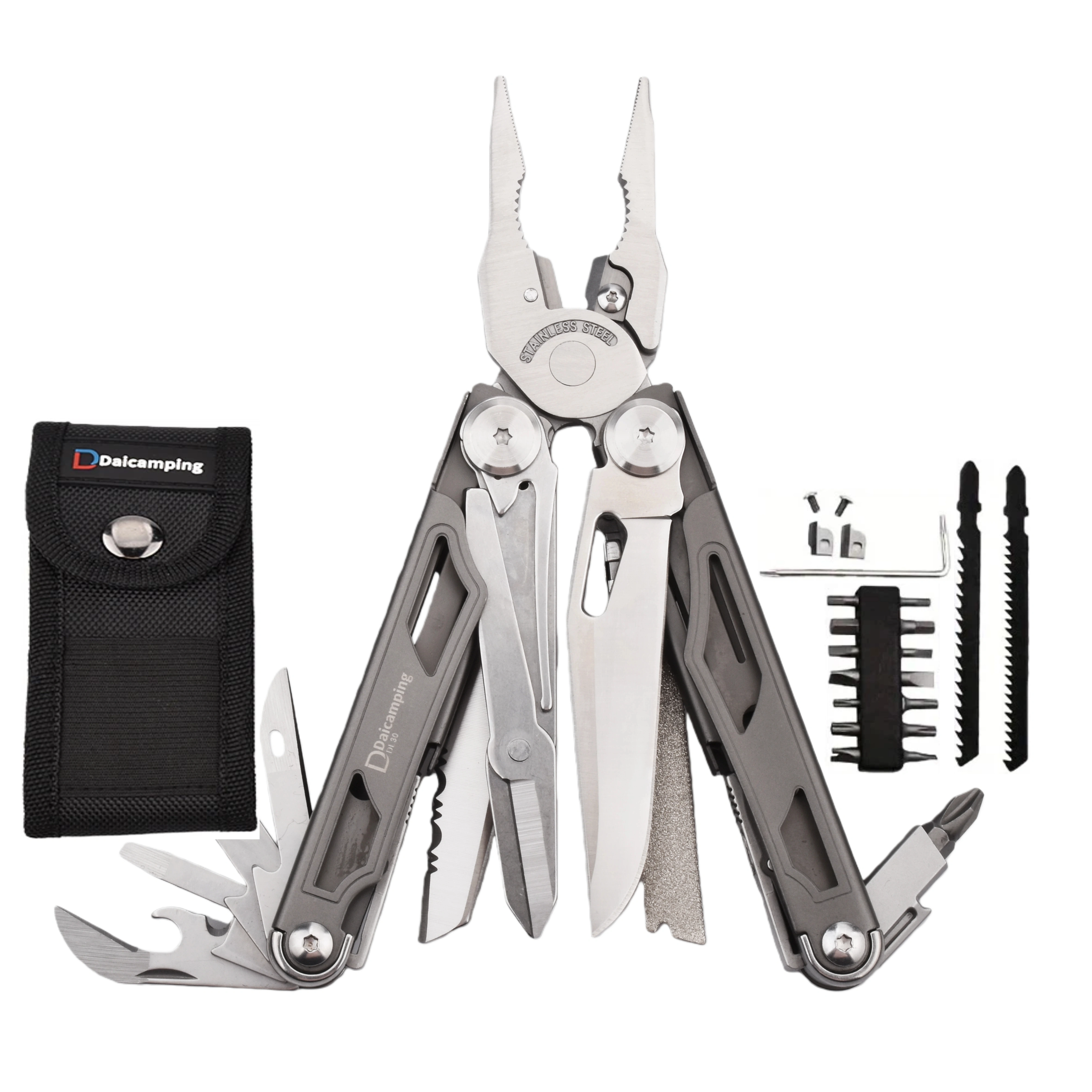 Daicamping DL30 DL301 DL25 bricolage multi-outils couteau pliant pince multi-outils EDC outils manue