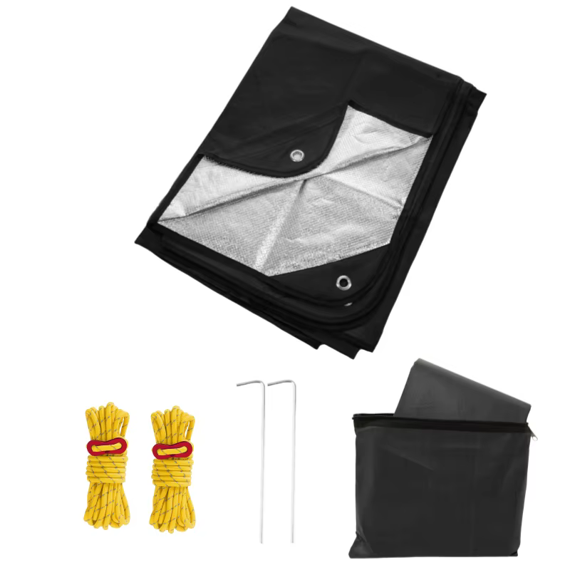 RapDuty-Couverture d'urgence imperméable, bâche isolée, équipement de survie, camping, randonnée, br