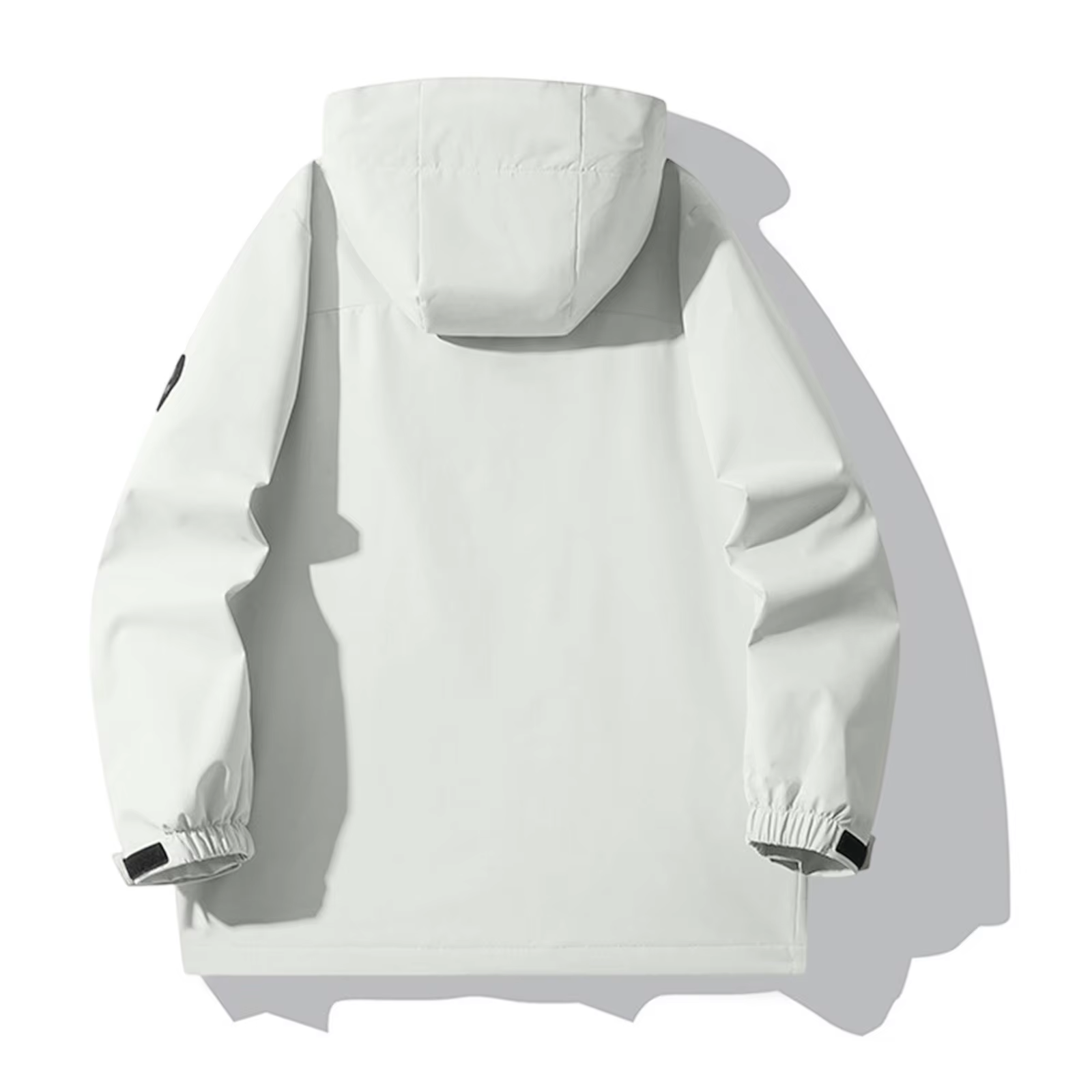 Vestes de randonnée légères pour femmes, couleur unie, coupe-vent ample à capuche, manteau de pluie 