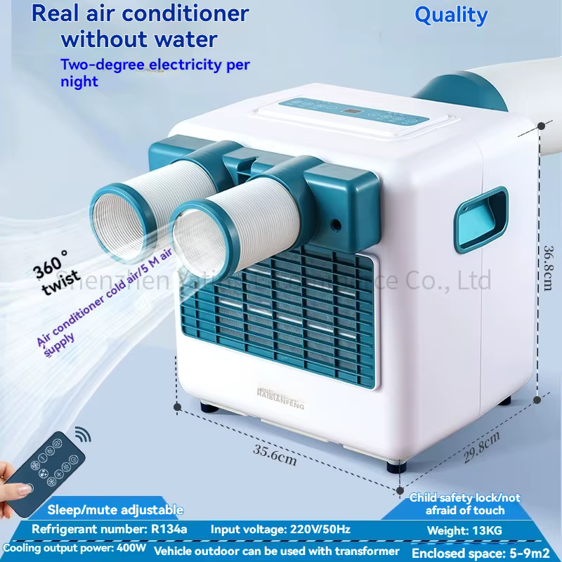 1 Climatiseur portable d'extérieur pour camping, sans installation requise, pour le refroidissement