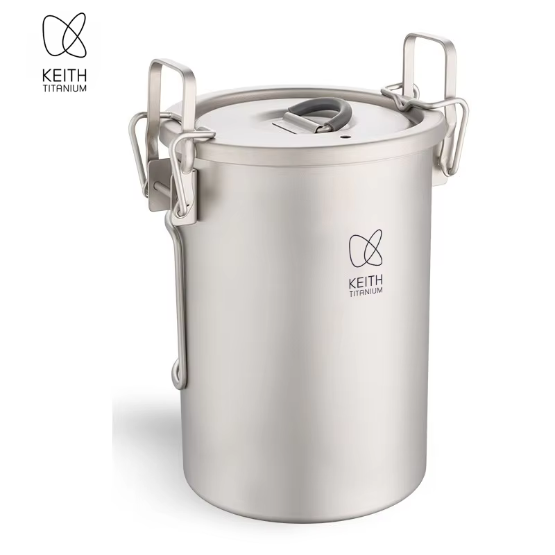 Casserole en titane Keith pour la cuisson en plein air, légère, multifonctionnelle, 900 ml, pour le 