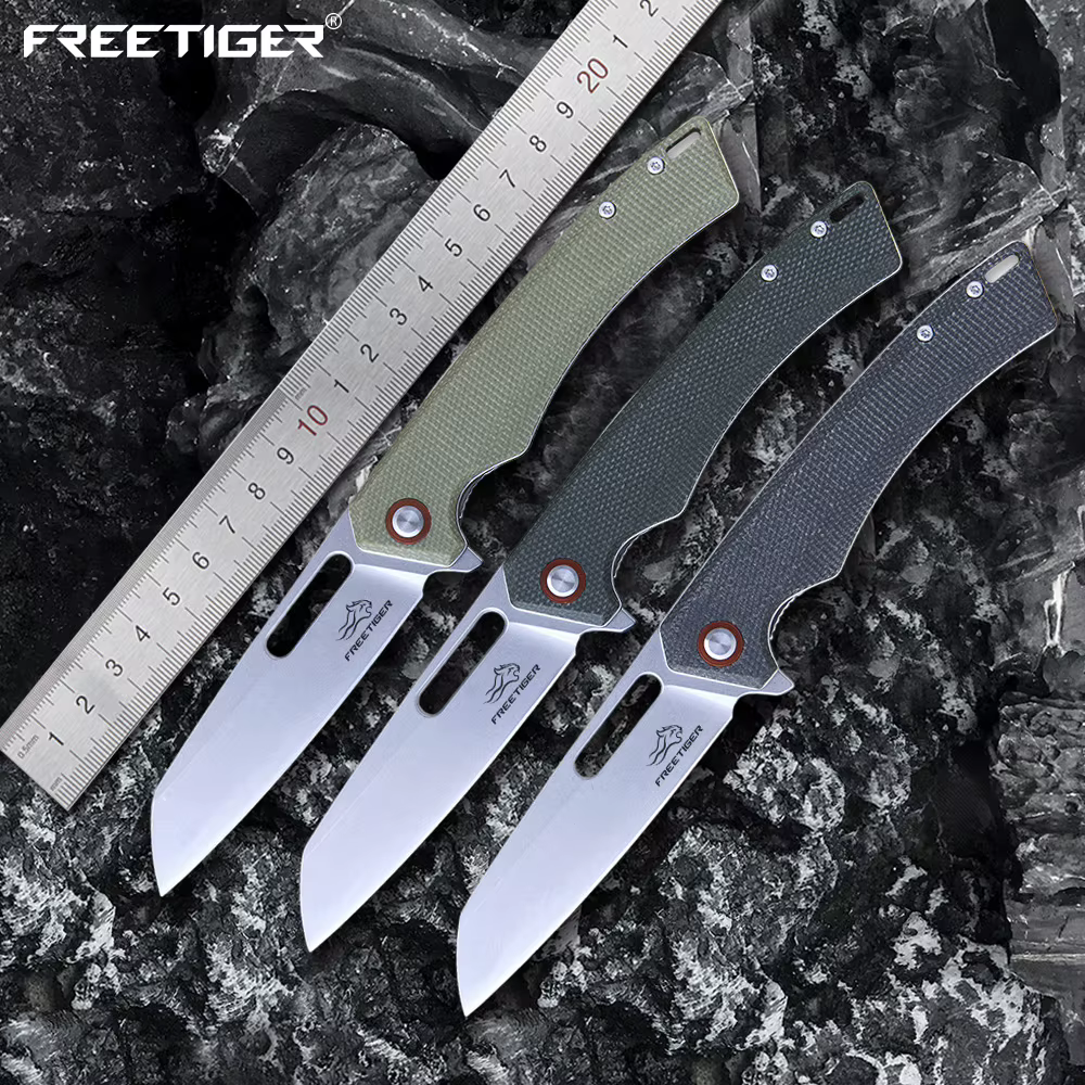 ETIGER FT957 wiches couteau pliant, manche en fibre AREX, camping en plein air, chasse, pêche, rando