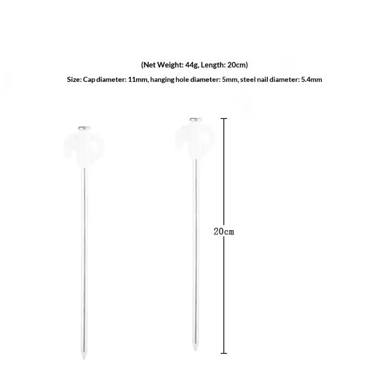 Accessoires Essentiels pour Tentes, Lot de 2/4/6 Piquets de Tente Lumineux, Piquets de Sol Lumineux