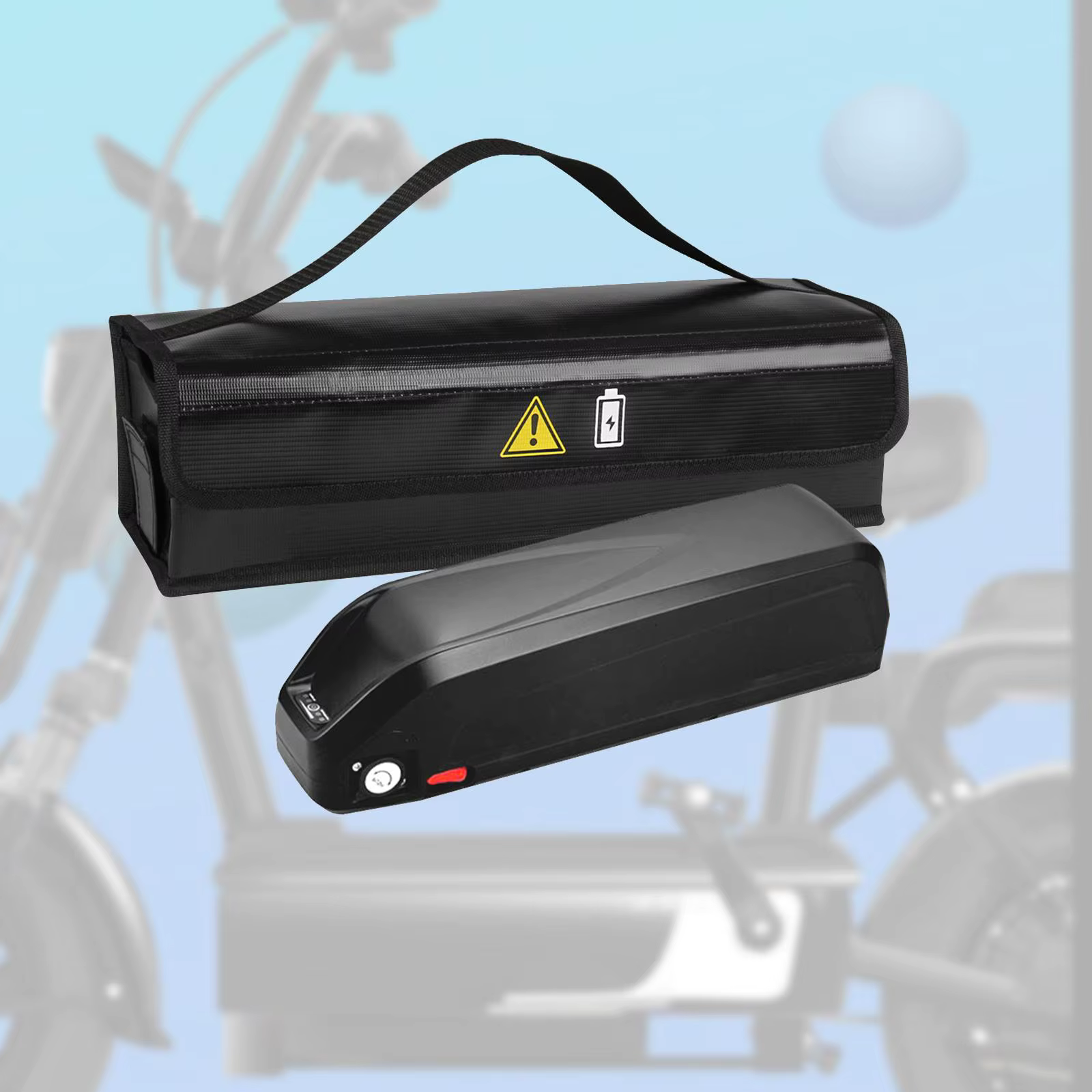 Juste de protection pour batterie de vélo électrique, sac de transport arrang, protection sûre