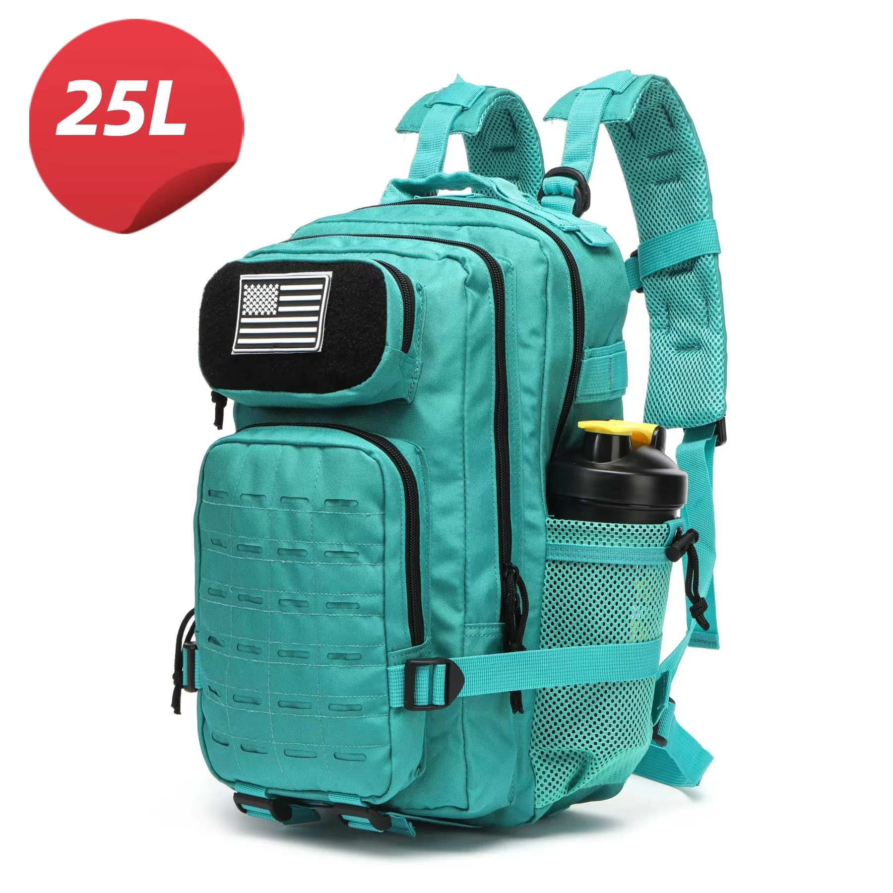 25L/50L étanche avec 2 porte-bouteilles sac à dos salle de sport voyage en plein air randonnée pêche