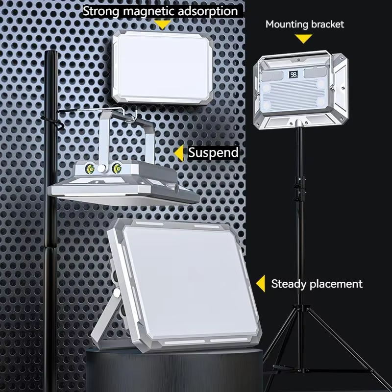 LED Camping tente lumière projecteur Rechargeable haute puissance éclairage de secours extérieur éta