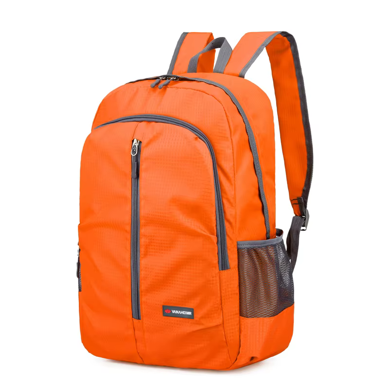 Sac à dos d'extérieur pliable, bretelles réglables pour l'extérieur, la randonnée, la course et les 