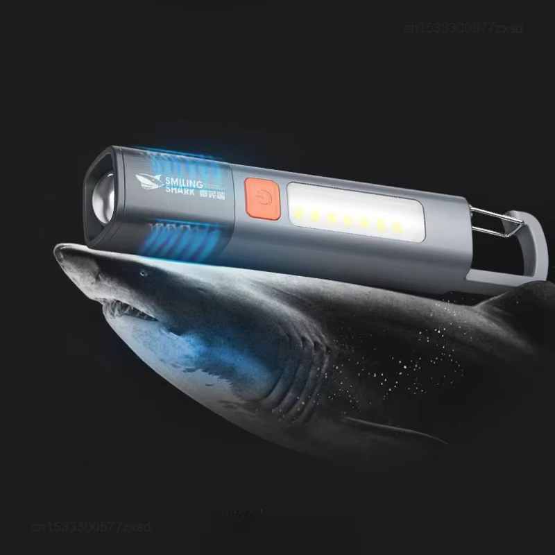 SMILING SHARK lampe de poche extérieure lumière forte mise au point Variable avec projecteur lumière