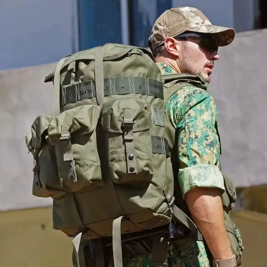 ALICE-Sac à dos militaire avec cadre externe en métal, pack moyen, sac à dos de survie de l'armée, O