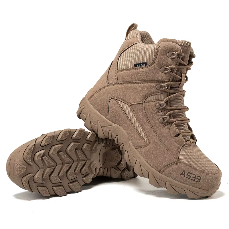 Bottes de randonnée pour hommes, chaussures de trekking d'extérieur à tige haute, antidérapantes, ré