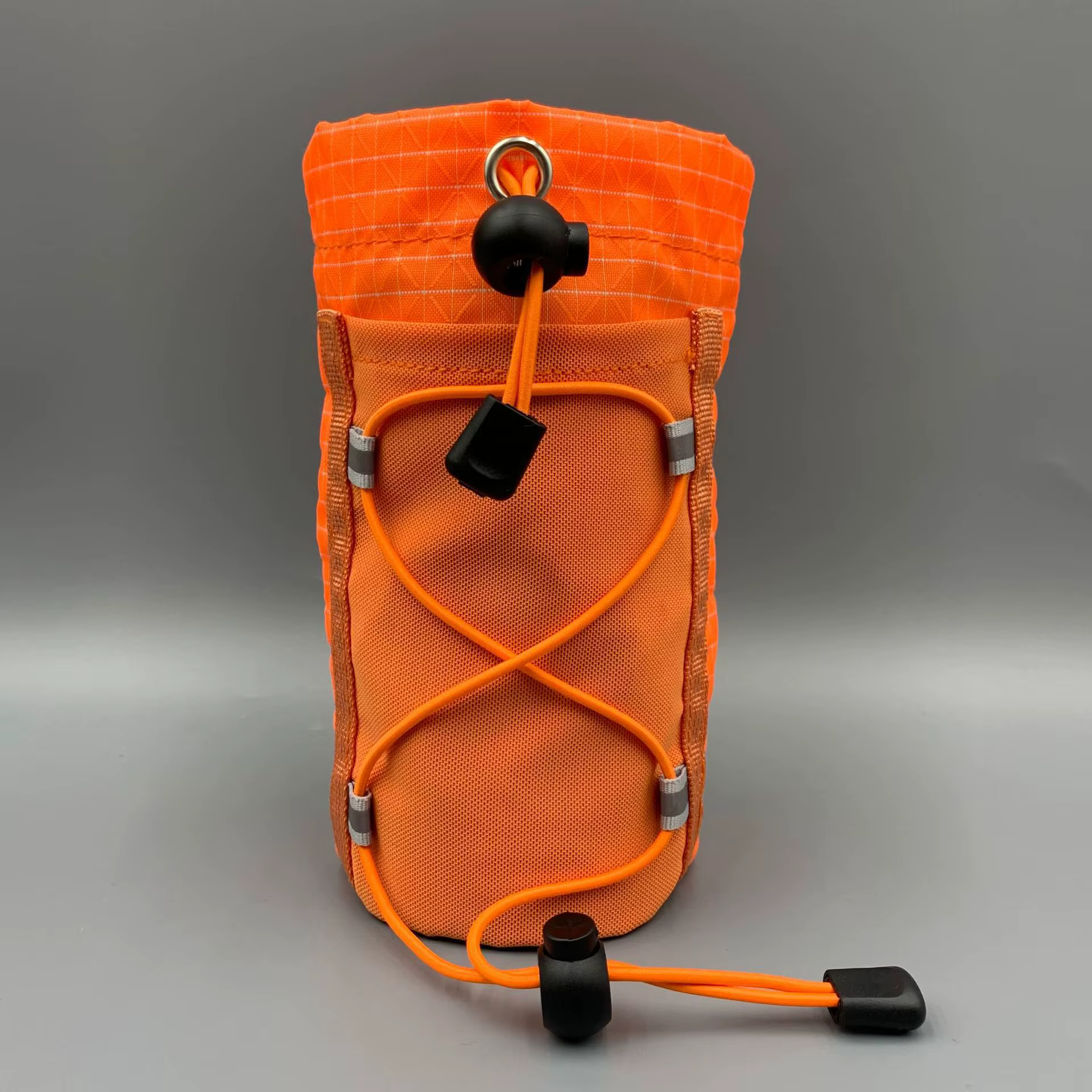 Porte-bouteille d'eau pour sangle de sac à dos, pochette en filet réglable avec cordon de serrage, p