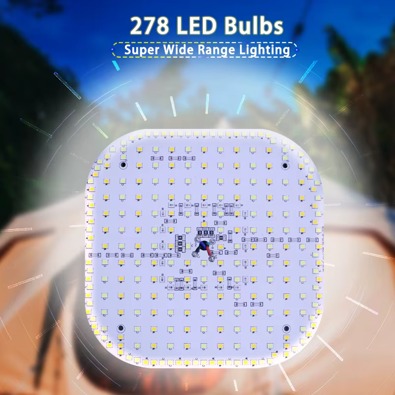 MOSLIGHTING Charge solair camping super lumière avec aimant ajuster la luminosité de la lumière à vo