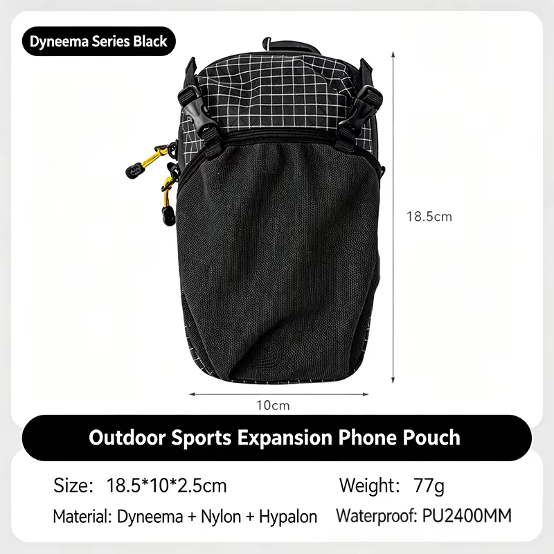 Porte-bouteille d'eau pour sac à dos, poche étanche, fixation sur sangle d'épaule, réglable, étanche