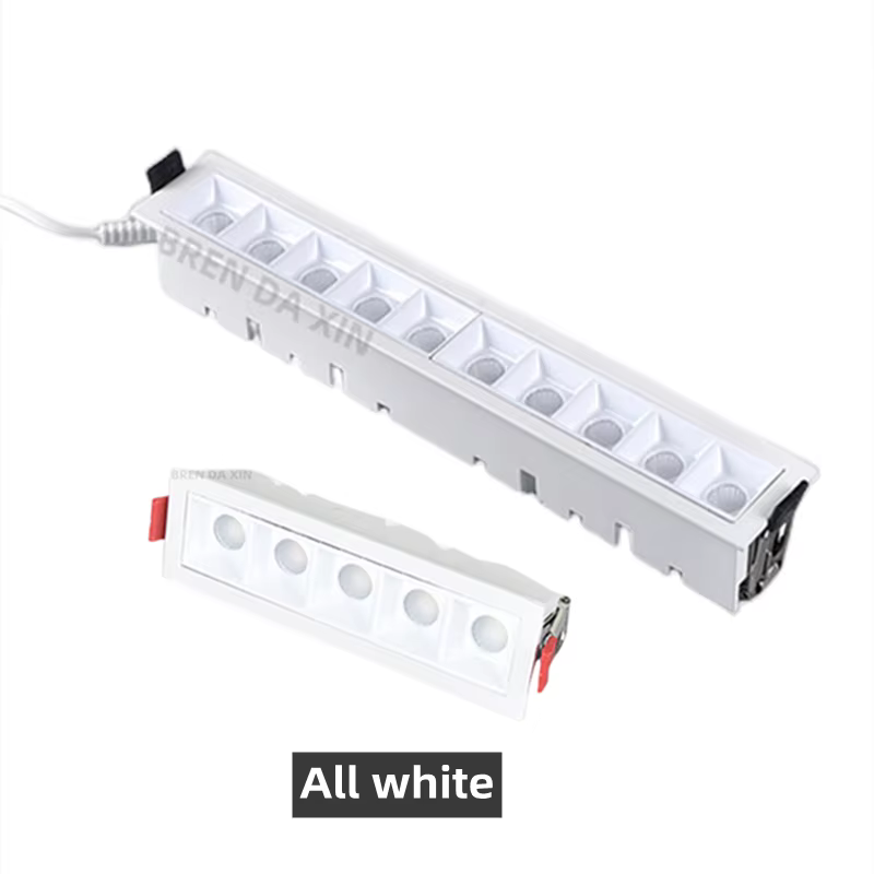 Lampe à intensité variable COB Ligne lumière LED downlight spot light10W20W30WGrille Lustre ciel Fle