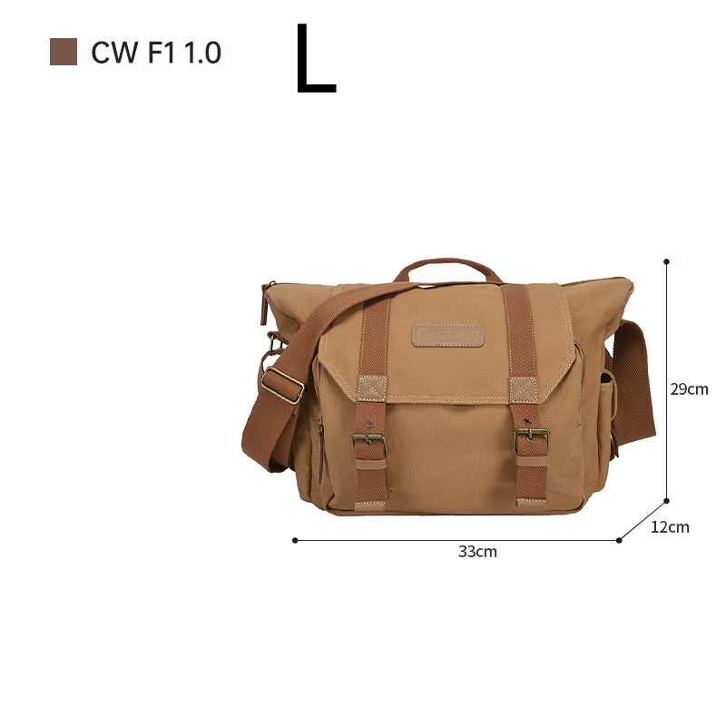 CADeN DSLR appareil photo sacs à bandoulière grande capacité toile sac à bandoulière pour Nikon Cano