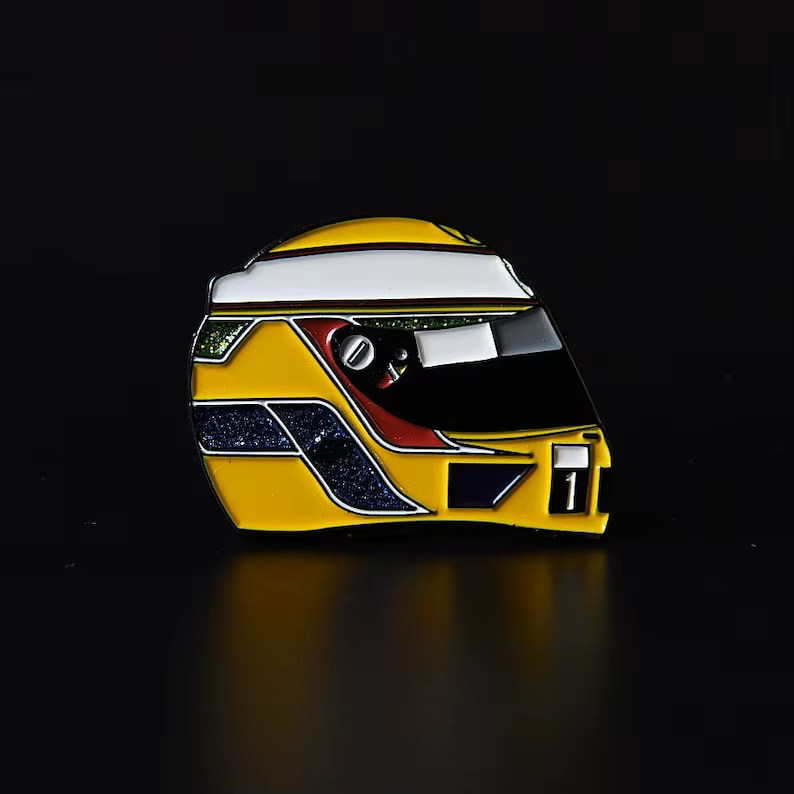 Lewis Hamilton 2008 F1 Helmet Enamel Pin