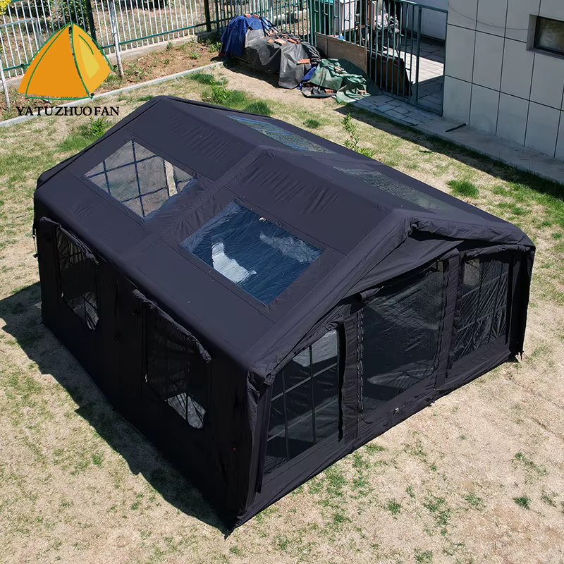 Tente gonflable - Tente de camping imperméable pour conditions extrêmes, abri extérieur renforcé ave