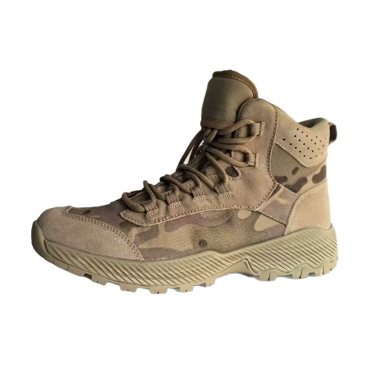 Bottes de chasse de Camouflage mi-coupe pour hommes, chaussures tactiques respirantes, bottes d'alpi