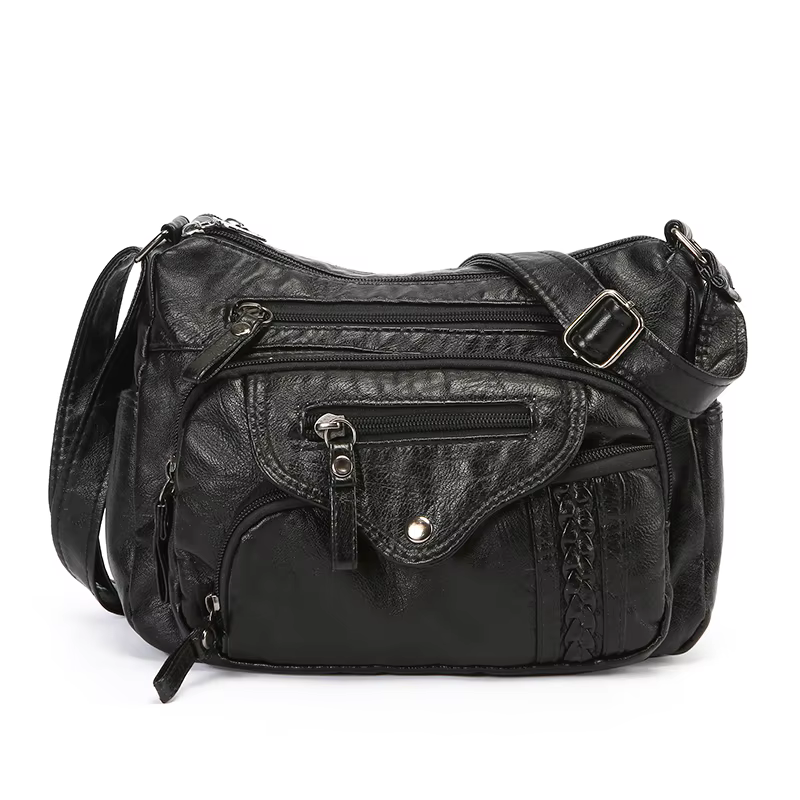 Sac à bandoulière en cuir pour femme, fourre-tout décontracté pour femme, sac à main de luxe pour fe