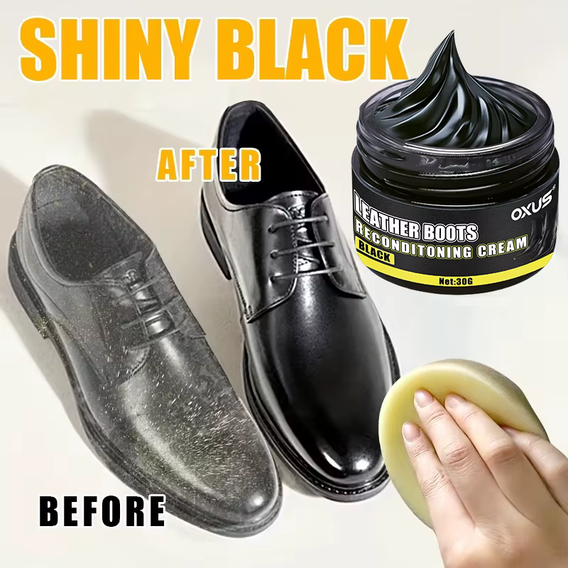 Crème pour chaussures en cuir, entretien et soin, pâte noire, couleur générale, cire pour chaussures