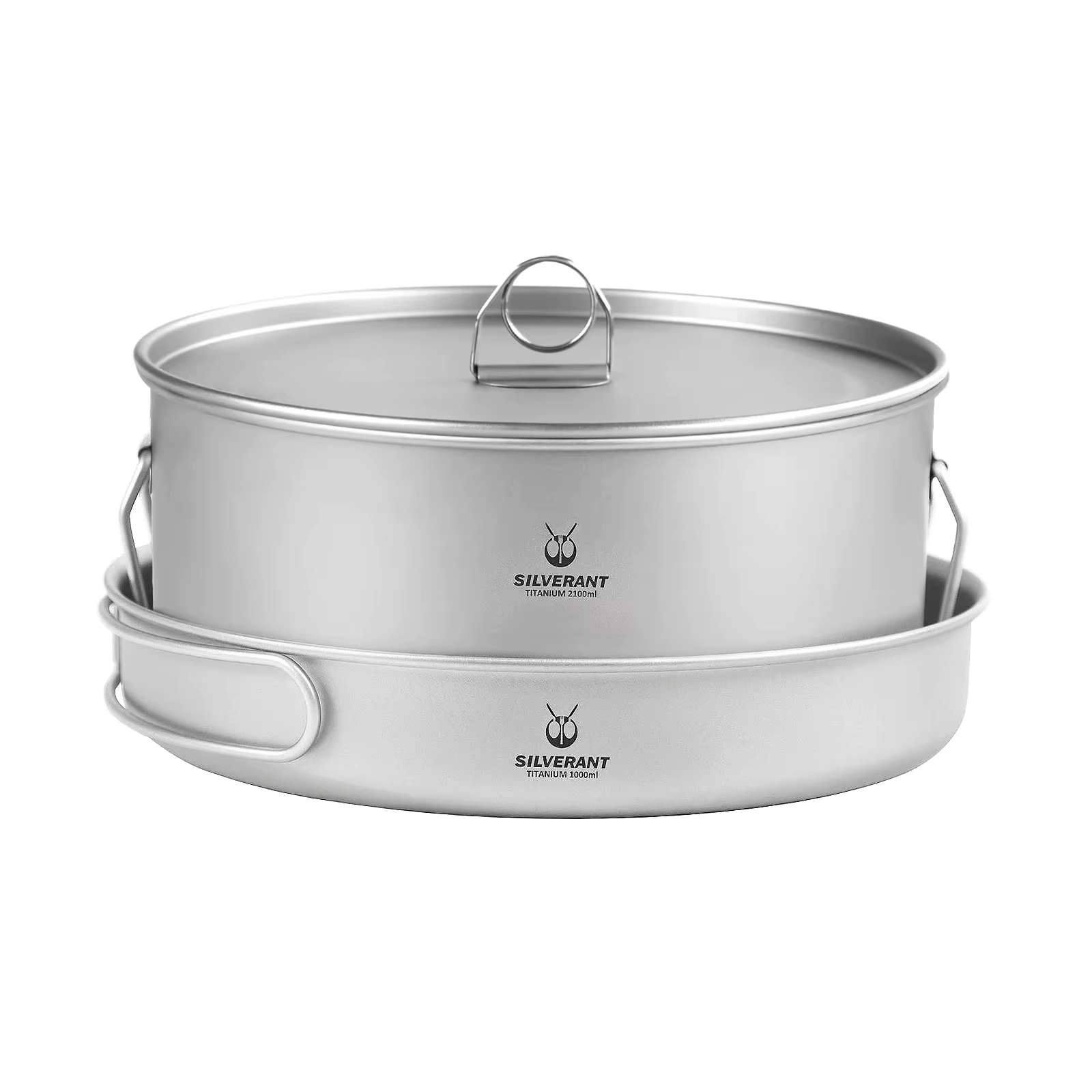 Ensemble de casseroles et poêles à frire en titane, grande batterie de cuisine de camping en plein a