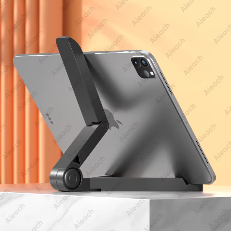 Support de bureau pour tablette 4.7 à 12.9 pouces, support pliable réglable pour tablette pour iPad 