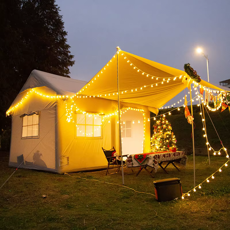 Tente gonflable extérieure de grand espace de tente de Camping de bonne qualité de vente chaude pour