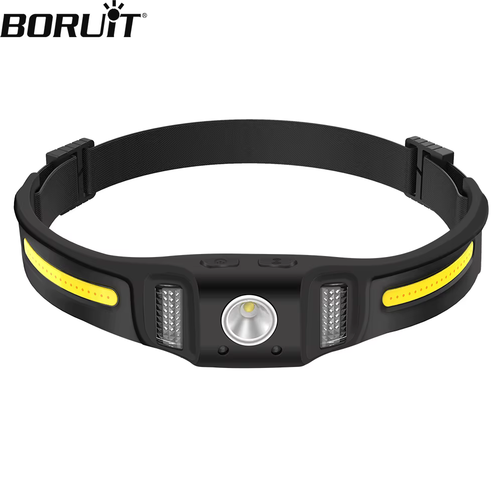 BORUiT GT30 LED capteur de mouvement Mini lampe frontale type-c Rechargeable lampe de travail phare 