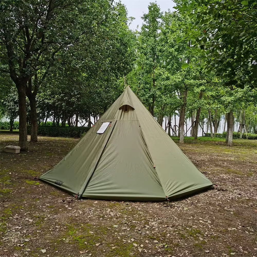 MCETO TX400Ultra tente de poêle, tente chaude Tipi réglable en hauteur équipement de voyage de chass