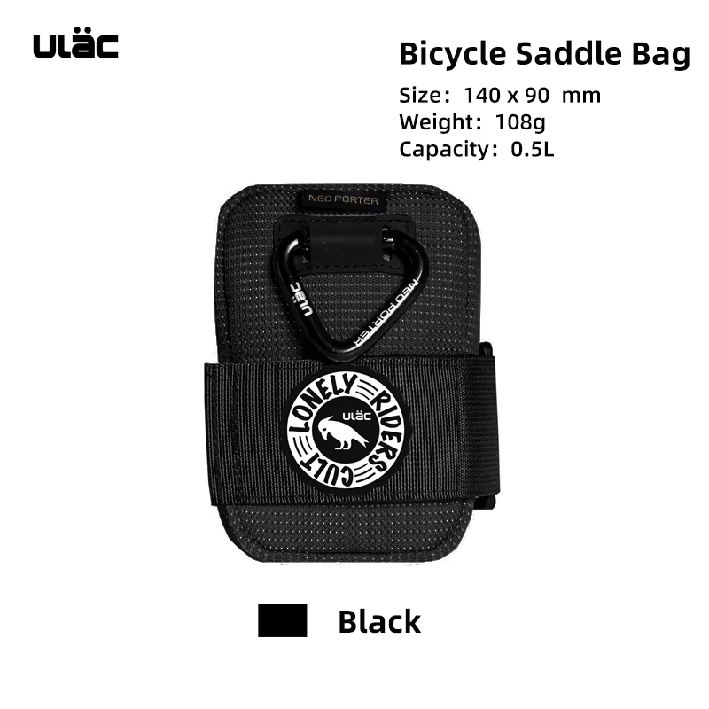 ULAC – sac de selle de vélo 0,5 l, Mini sac compact et portable multifonction pour vélo de route et