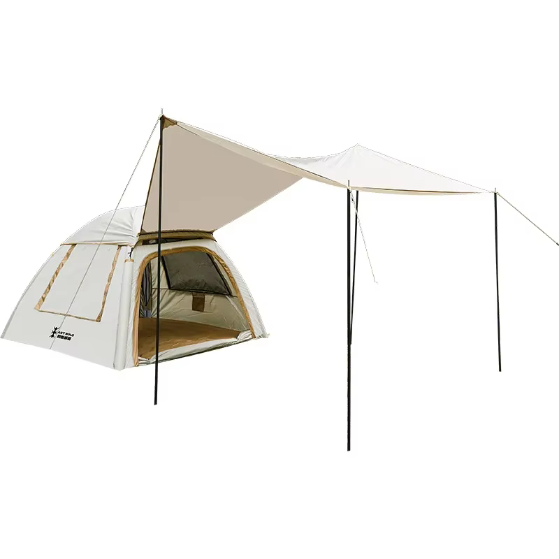 Tente gonflable pour camping en plein air, pare-soleil, pliable portable intégré, ouverture automati