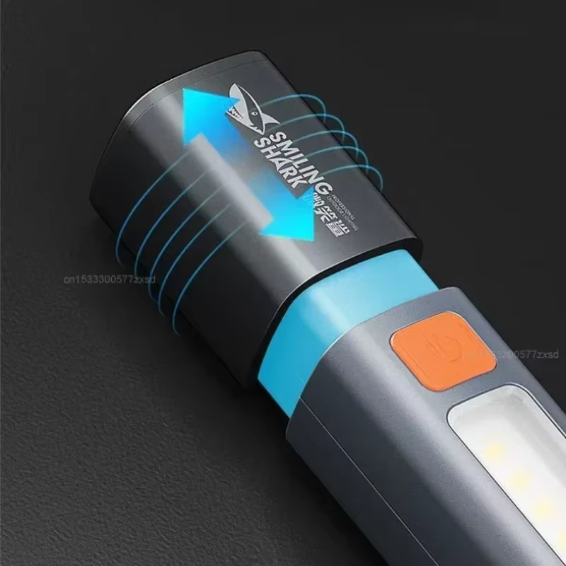 Lampe torche d'extérieur Mijia, portable, lumière puissante, mise au point variable avec éclairage l