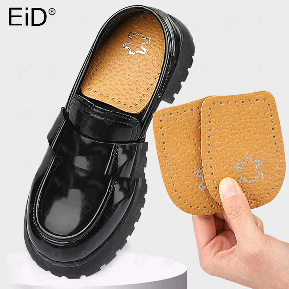 Semelles intérieures en cuir pour chaussures hommes femmes talons élastiques talons hauts semelles i