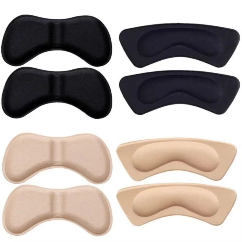 4 paires de patchs adhésifs pour talons, coussinets anti-douleur et anti-frottement, protection des