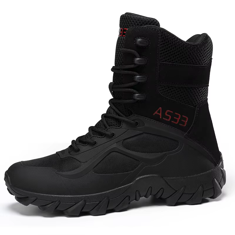 Bottes de désert d'extérieur pour hommes, bottes d'entraînement tactiques respirantes des Forces spé