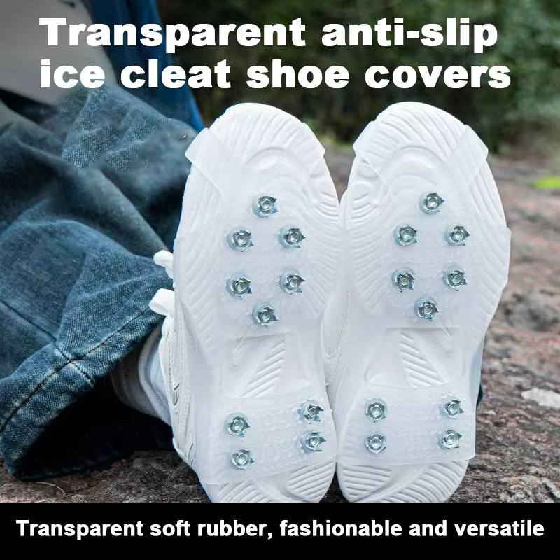 Couvre-chaussures antidérapants à griffes de glace, crampons de bottes de neige glacée d'extérieur p