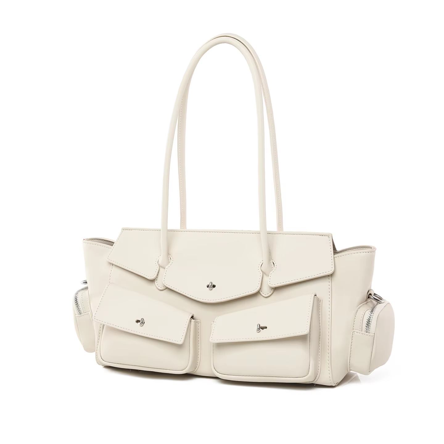 Sac fourre-tout en cuir PU vegan style motard pour femme, grande capacité, sac à bandoulière pour le