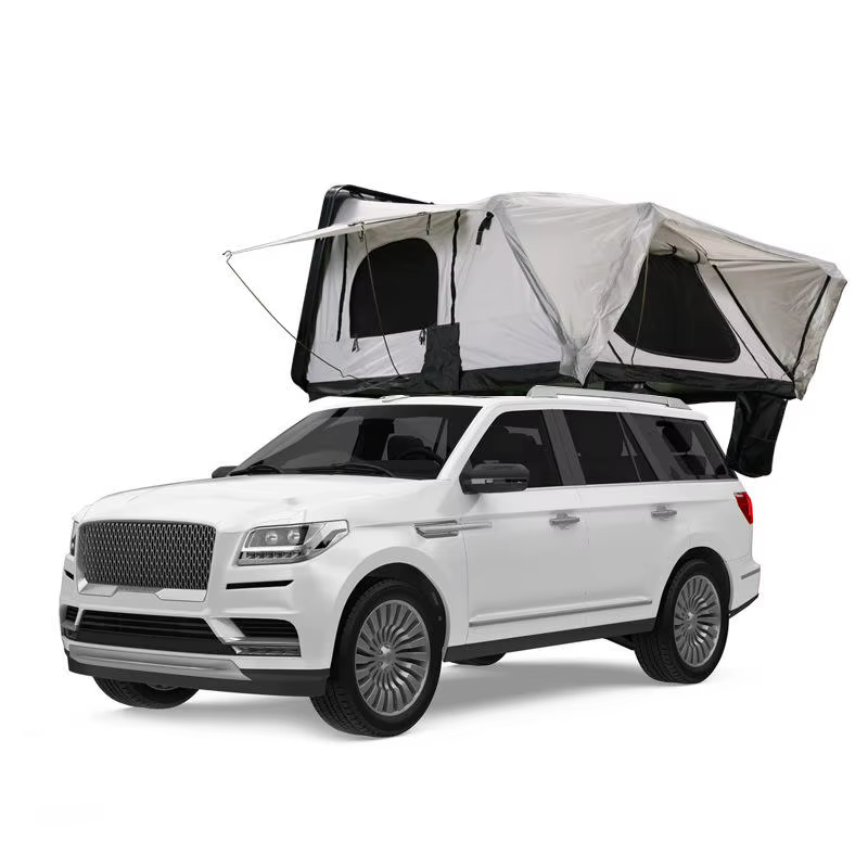 Tente de toit en aluminium rigide XL pour l'extérieur, tente de Camping robuste pour 4 à 4 personnes