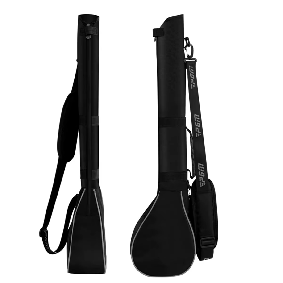Sac de golf de dimanche noir léger pour le transport, avec bandoulière, idéal pour la pratique sur l