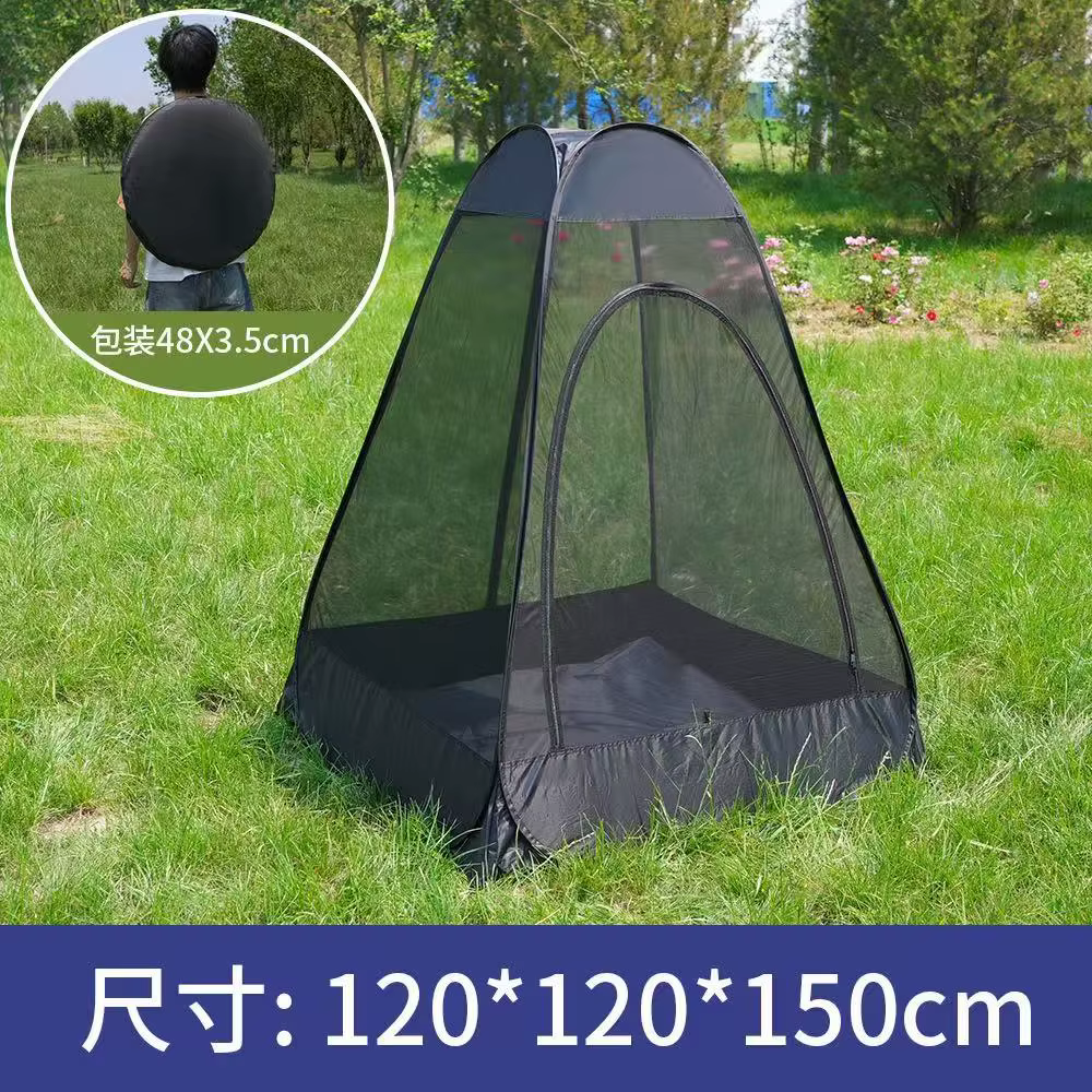 Tente anti-moustiques de pêche et de camping à ouverture rapide pour l'extérieur, idéale pour l'été,