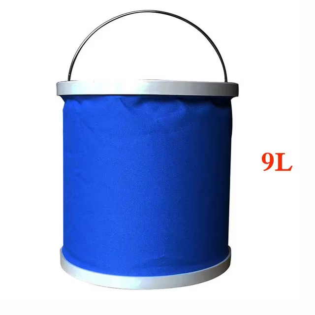 Seau pliable Portable 9/11/13l, pour pêche en plein air, lavage de voiture, outil de nettoyage, Camp