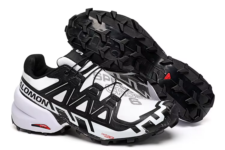 Chaussures de trail running Salomon Speedcross 6 rouge/noir pour homme |   Semelle extérieure Contag
