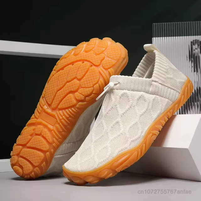 Chaussures de Randonnée Imperméables et Souples pour Homme, Baskets Noires, Respirantes, Pieds Nus, 
