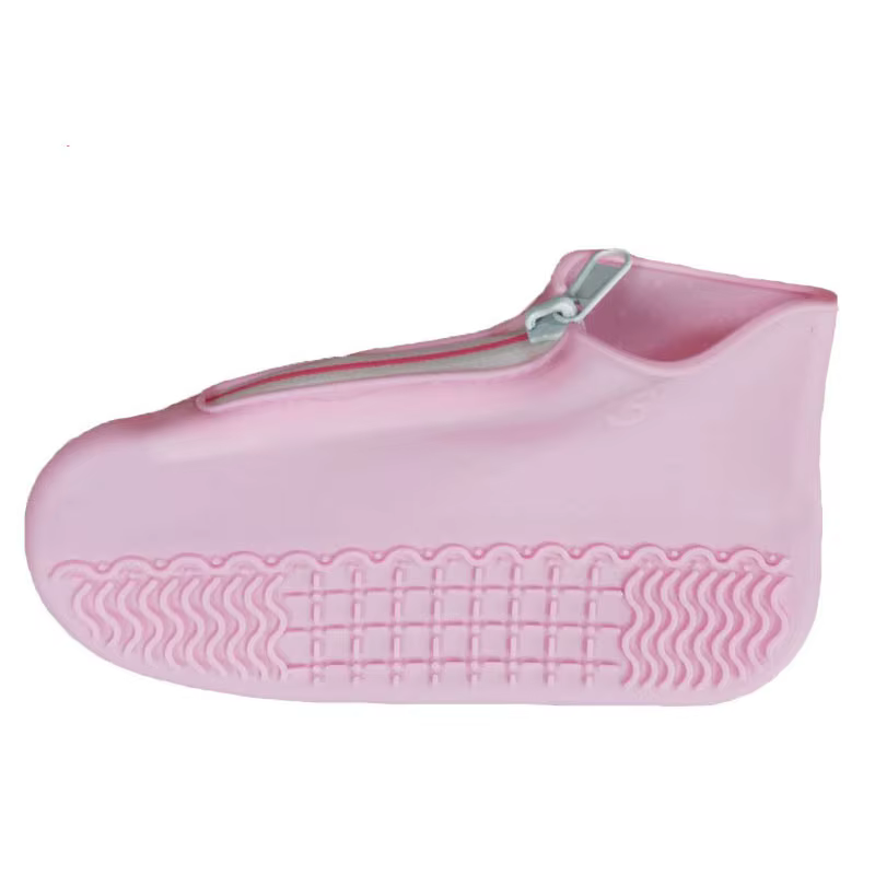 Protège-chaussures imperméables à fermeture éclair avant, couvre-chaussures de pluie unisexe grande