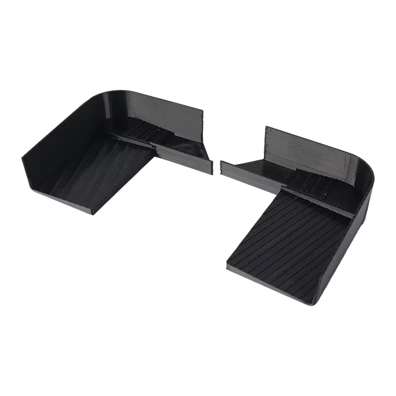 Une paire de canaux de drainage de toit pour Land Rover Defender 90/110, durables, avec déflecteurs