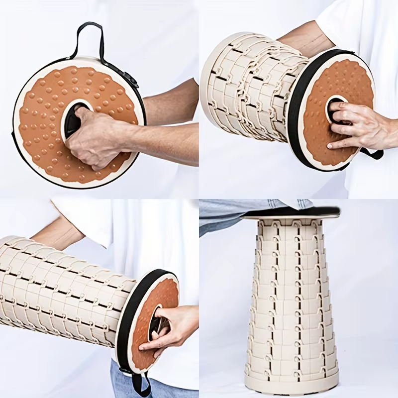 Tabourets pliants d'extérieur, chaises portables, réglables et extensibles de voyage, sièges en caou