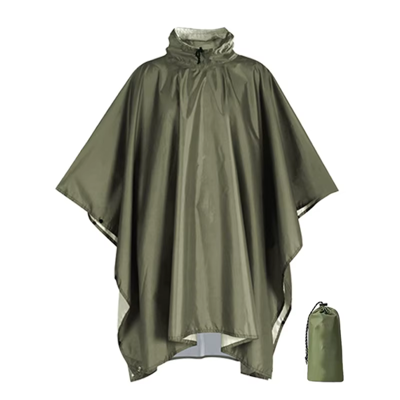 Poncho de pluie robuste pour sac à dos, imperméable, léger, pour adultes, Camping d'urgence, impermé
