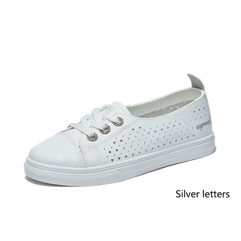 Chaussures plates femmes blanc femmes Sneaker été femme évider offre décontractée chaussure livraiso
