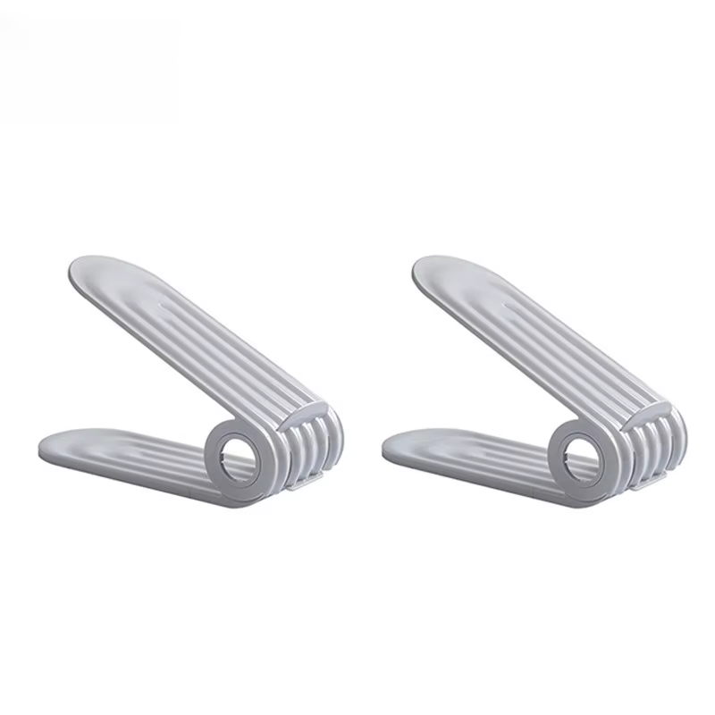 Lot de 10 organiseurs de chaussures, support réglable pour chaussures, empileur de chaussures double